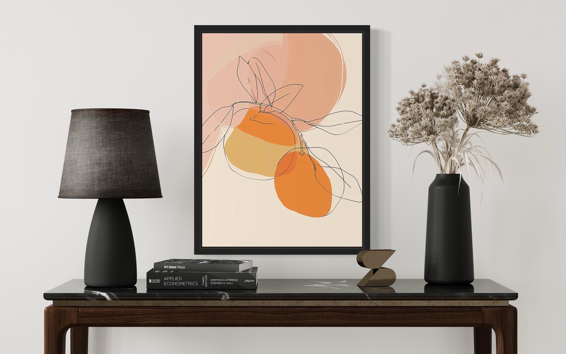 Oranges Food Art Print, Original Paint Artwork - Image 3