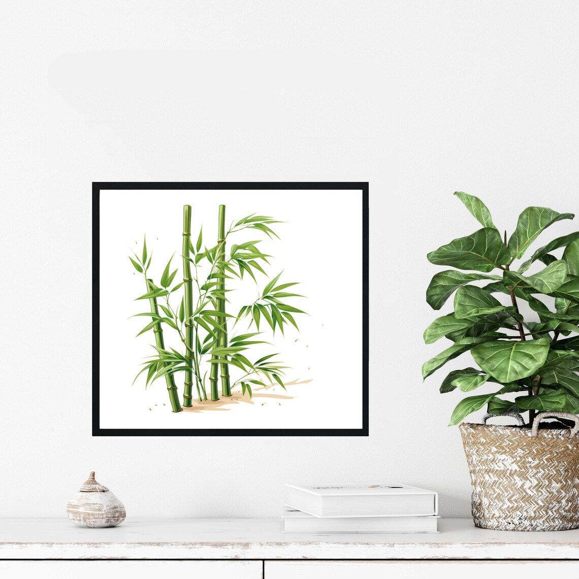 Bamboo Plants Art Print, Botanical Wall Decor - Image 4