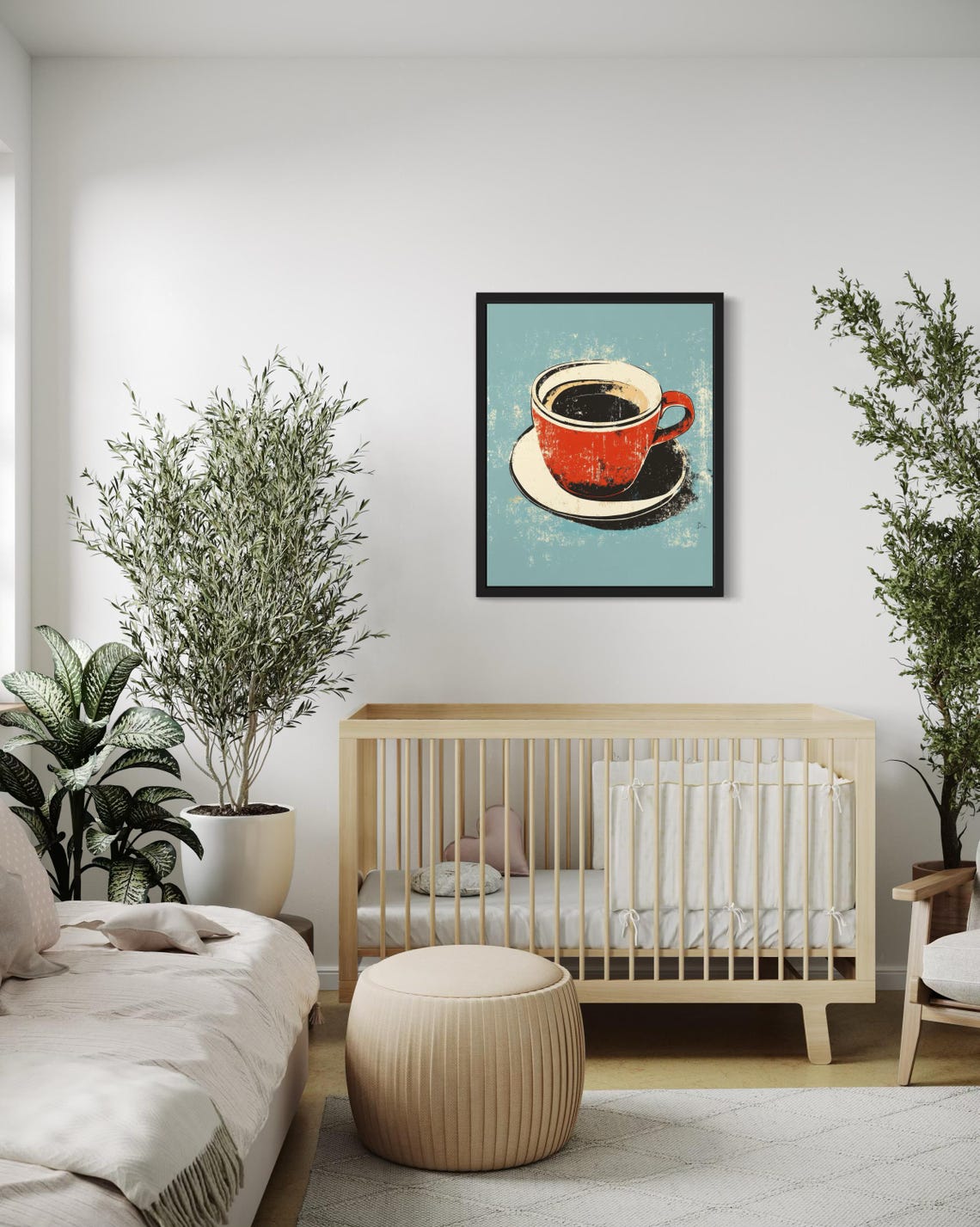Coffee Cup Pop Art Poster Print - Image 4