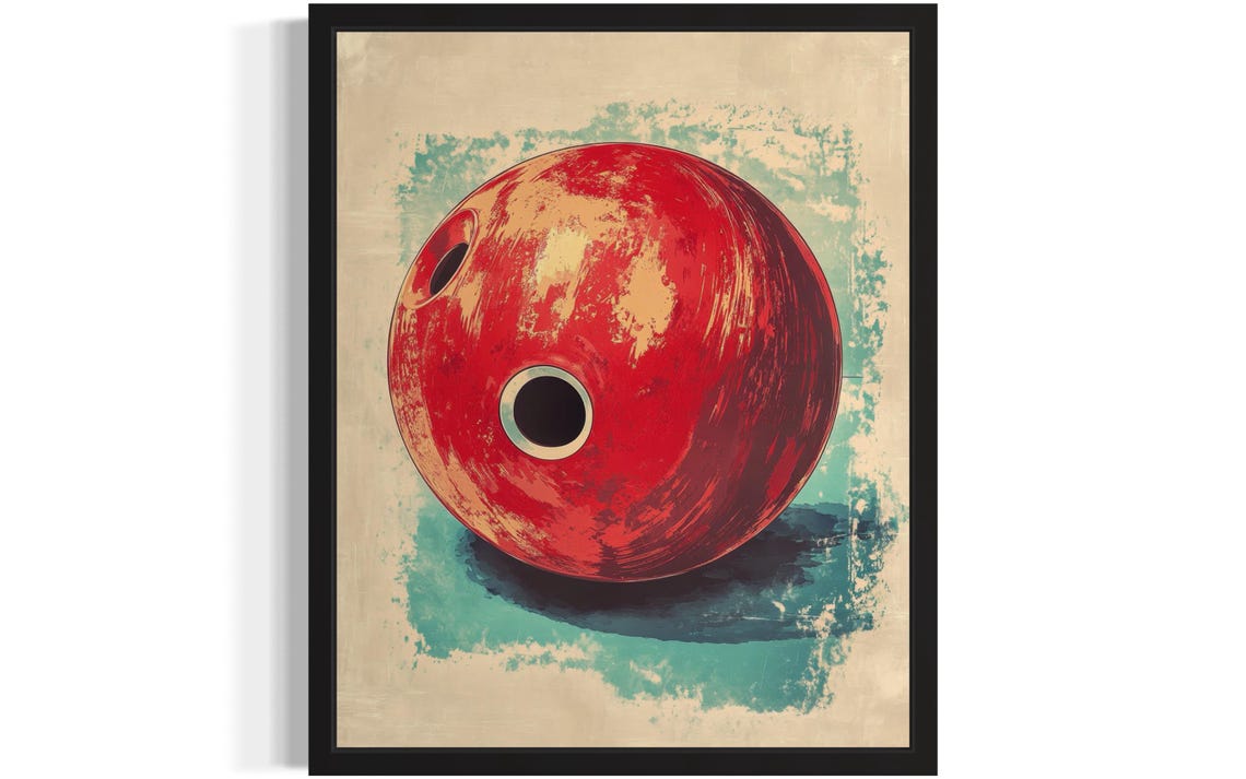 Bowling Ball Pop Art Poster