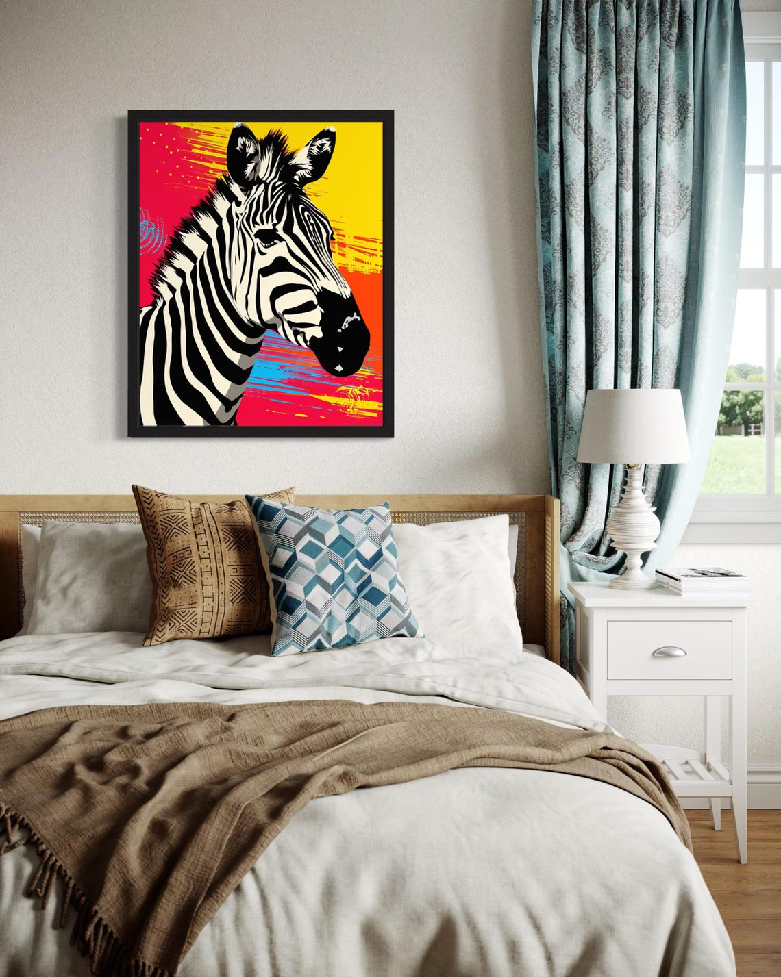 Africa Zebra Art Print, Wildlife Decor - Image 4