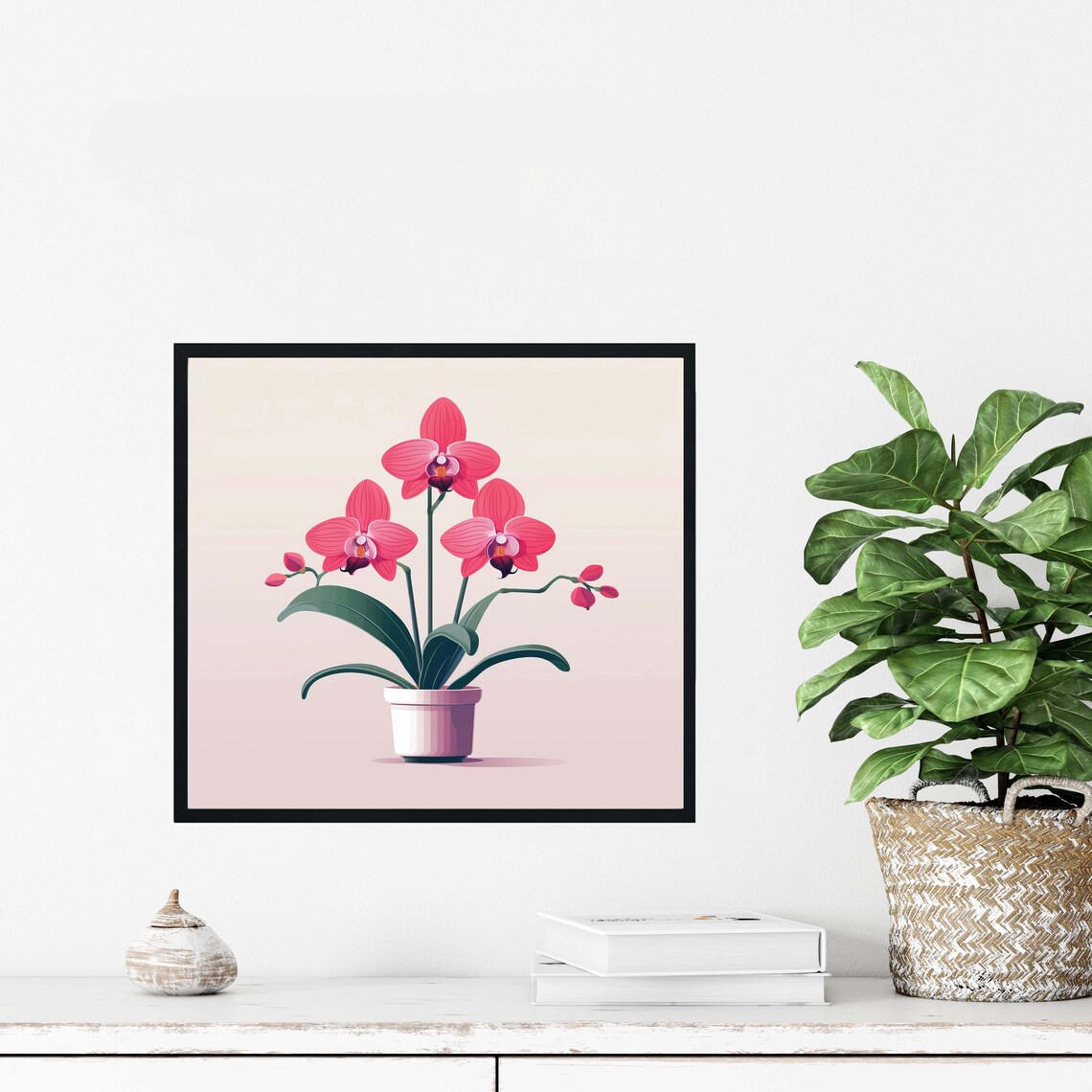Orchid Plants Poster Print, Botanical Floral Decor - Image 3