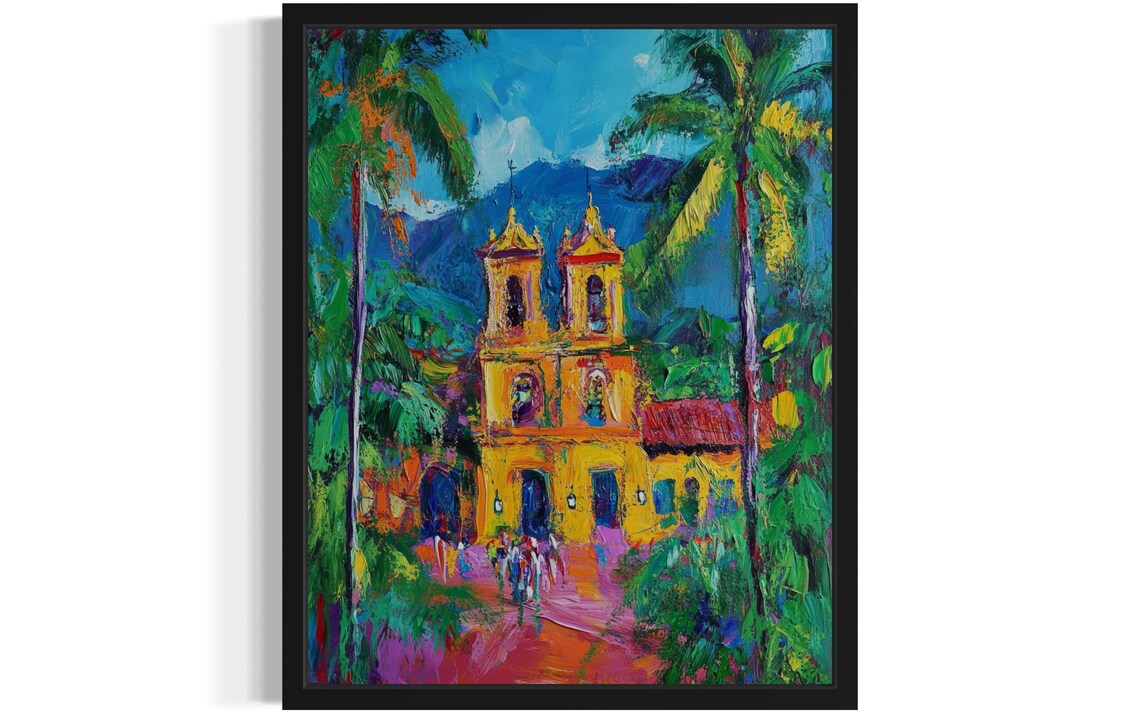 Colombia Countries, Monet-Inspired Art Print