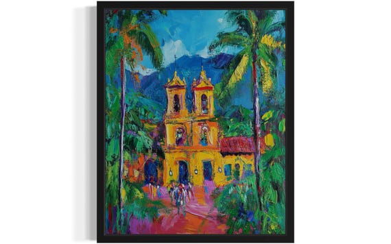Colombia Countries, Monet-Inspired Art Print