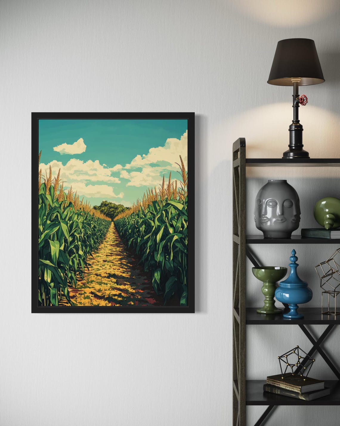 Corn Field Farm Pop Art Poster - Image 4