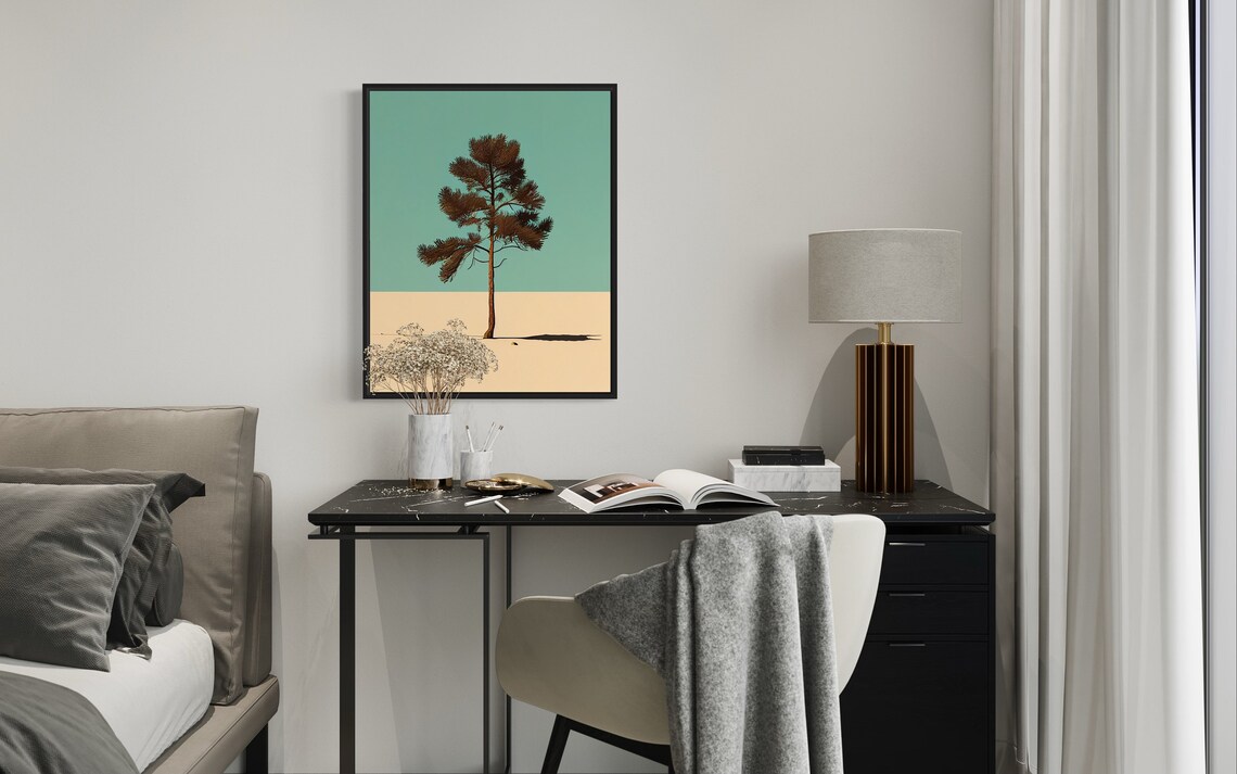 Pitch Pine Tree Minimalist Art Print - Image 4