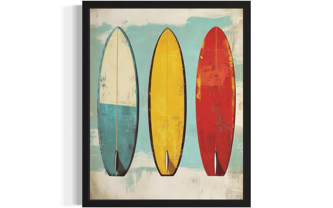 Surfboards Pop Art Poster