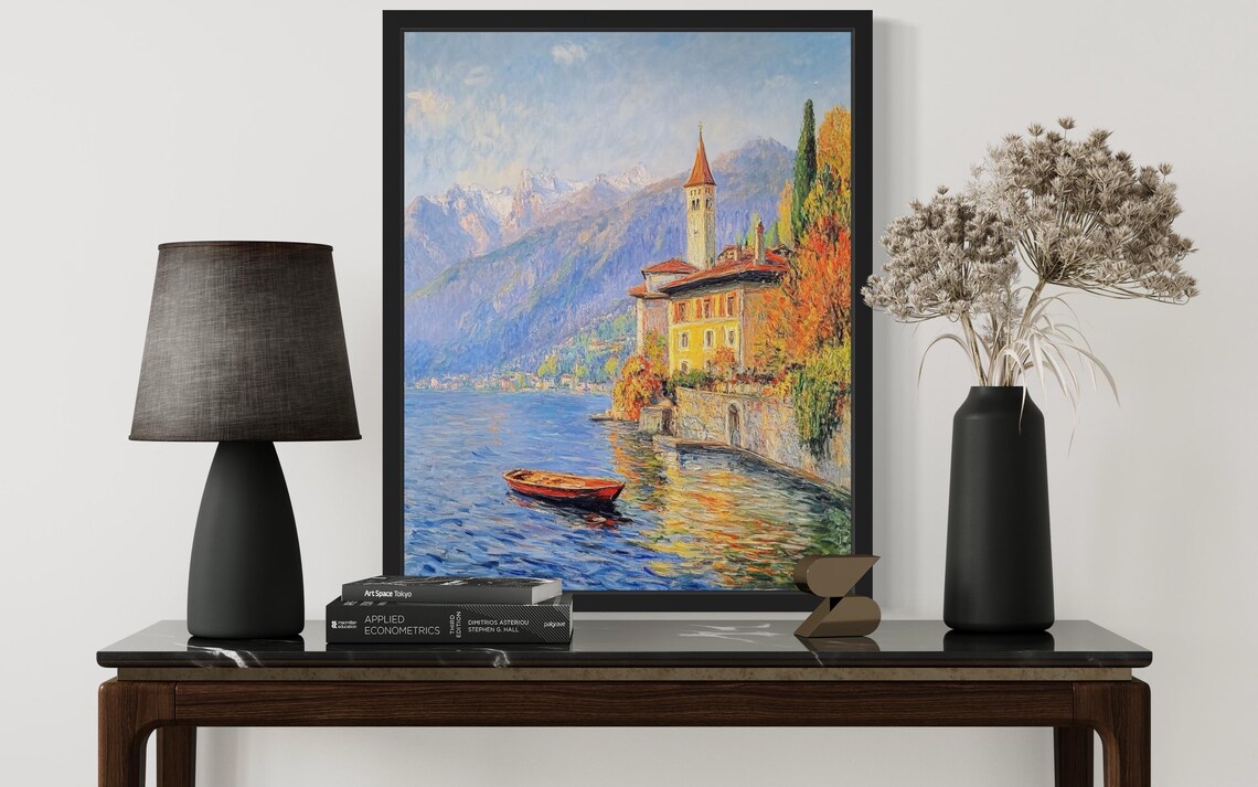 Switzerland Monet Art Print, Travel Poster - Image 3
