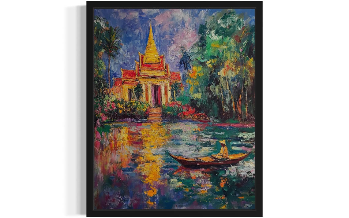 Thailand Countries Monet Art Print
