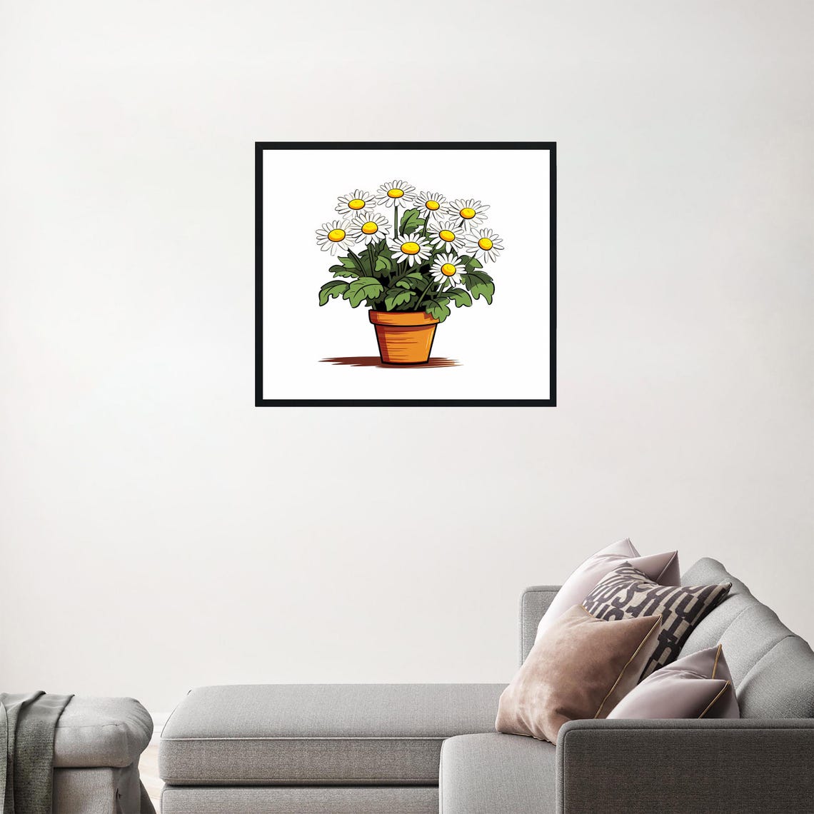 Daisy Plants, Botanical Wall Art Print - Image 3