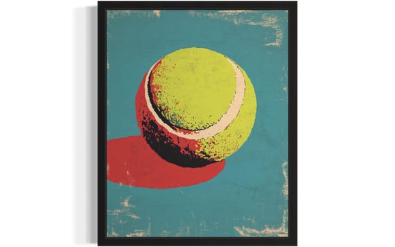 Tennis Ball Pop Art Poster