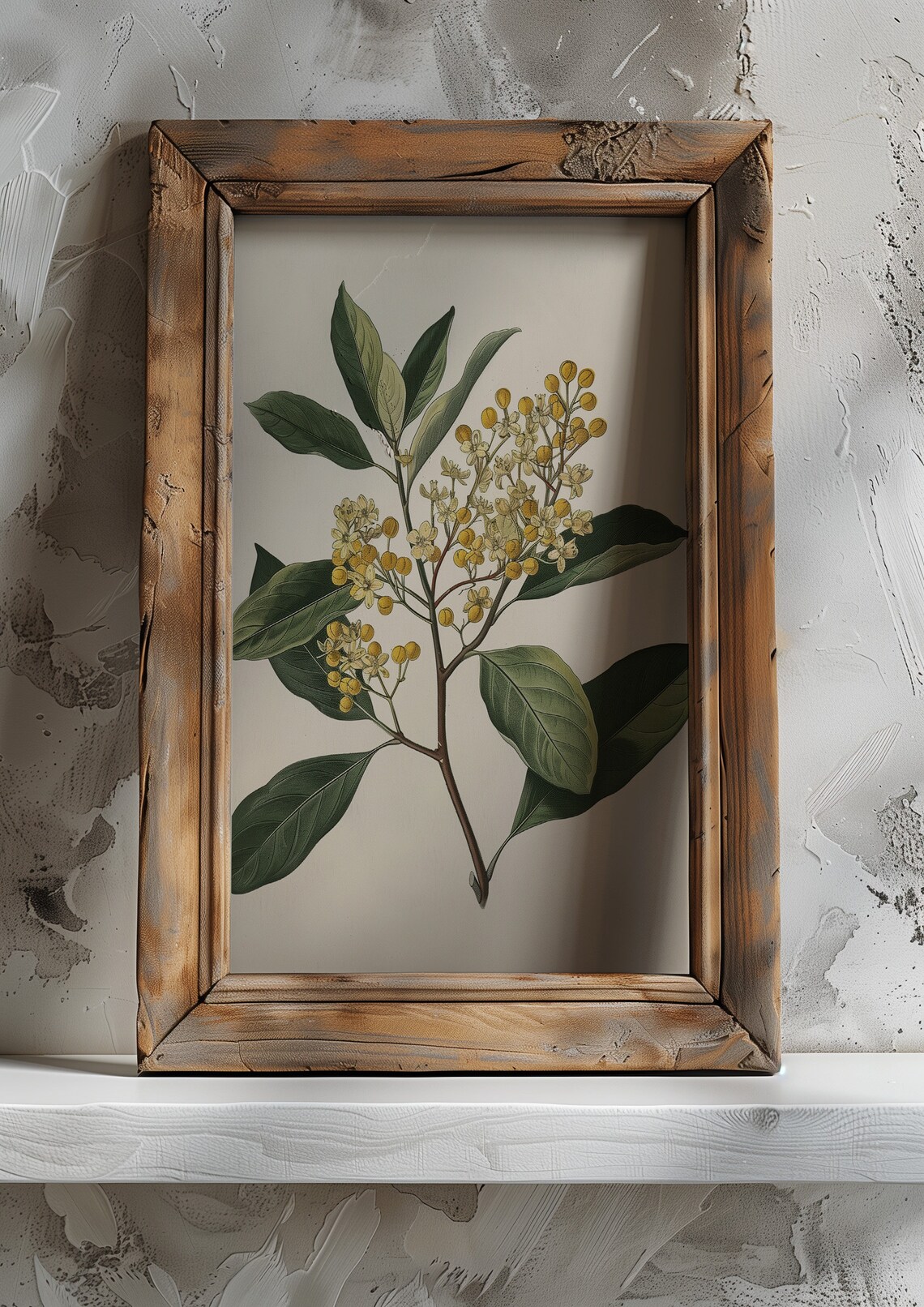Vintage Yellow Flower Botanical Still Life Art Print - Image 7