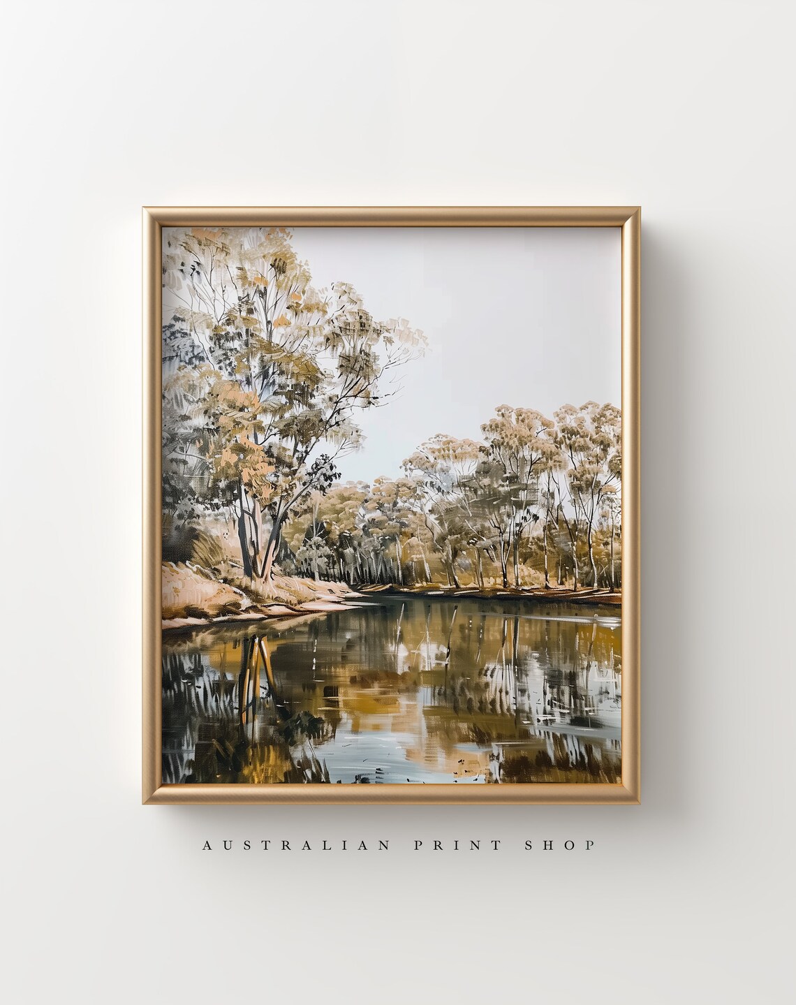 Murray River Riverbanks Travel Poster, Gum Trees - Image 6