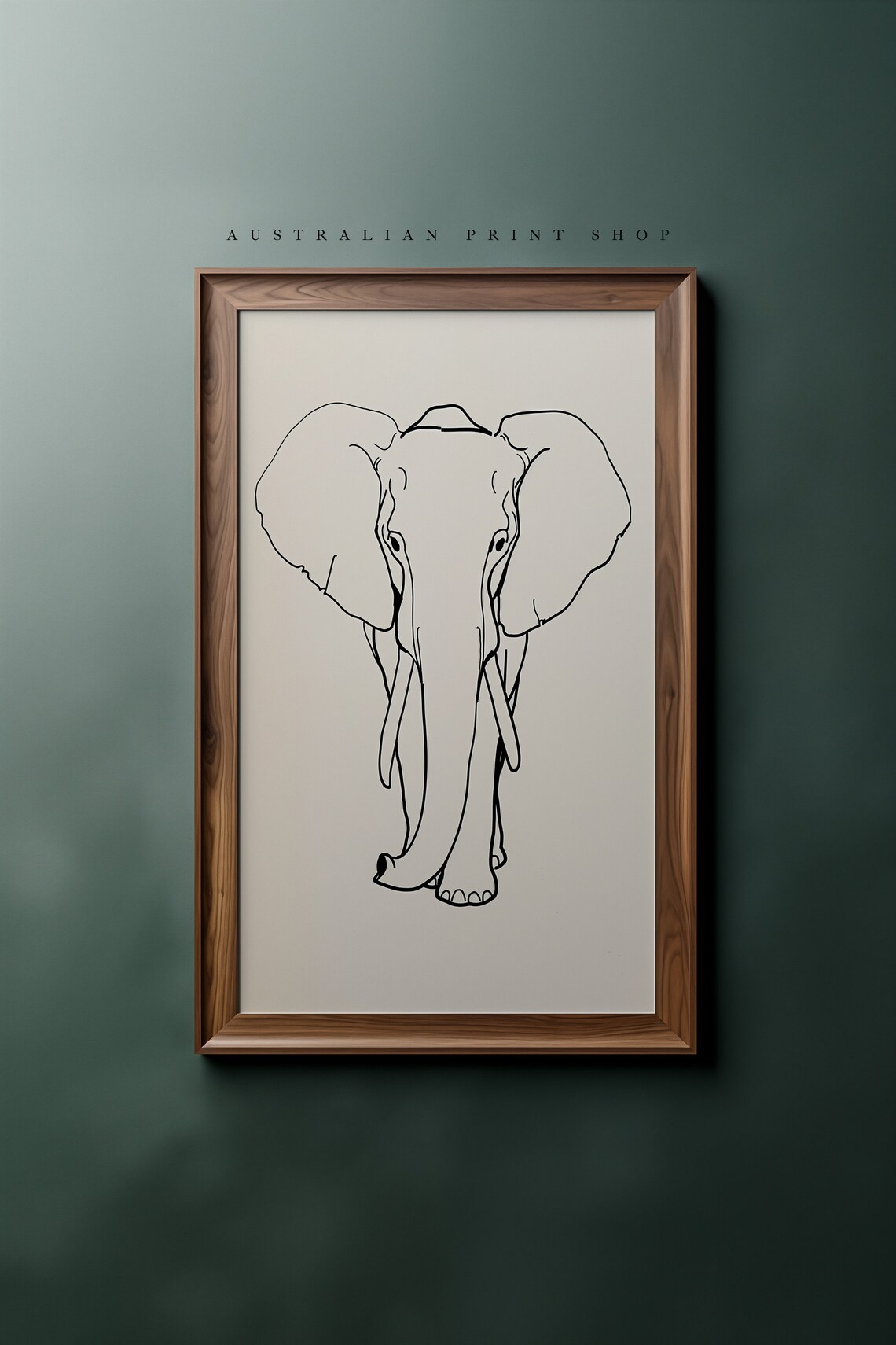 Minimalist Elephant Line Drawing Safari Animal Nursery Wall Art - Image 7