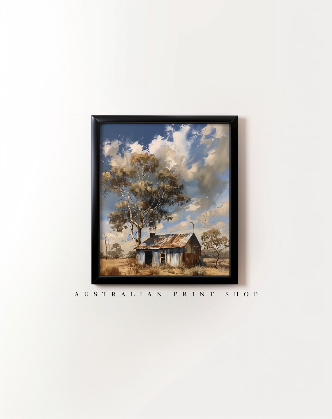 Australian Outback Farm Painting, Tin Shed Art Print - Image 7