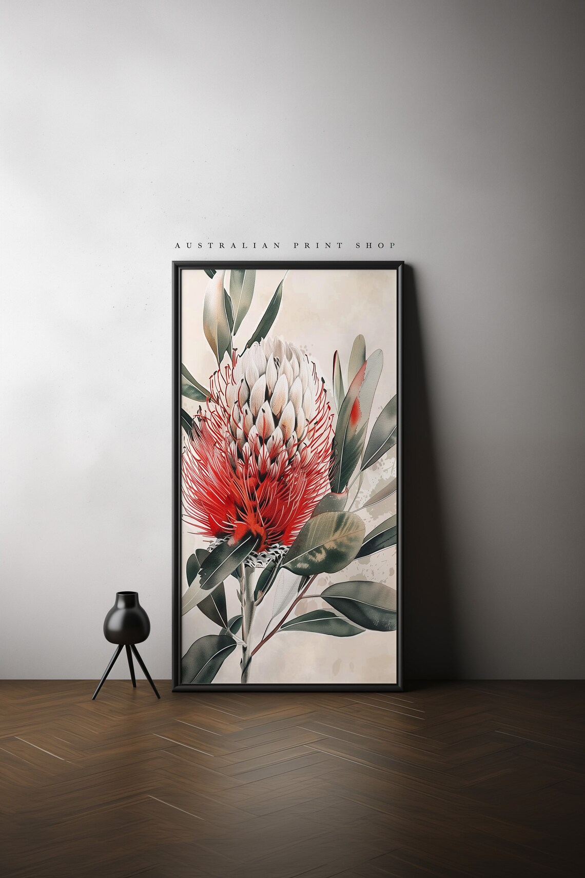 Australian Banksia Painting, Native Flowers Illustration - Image 3