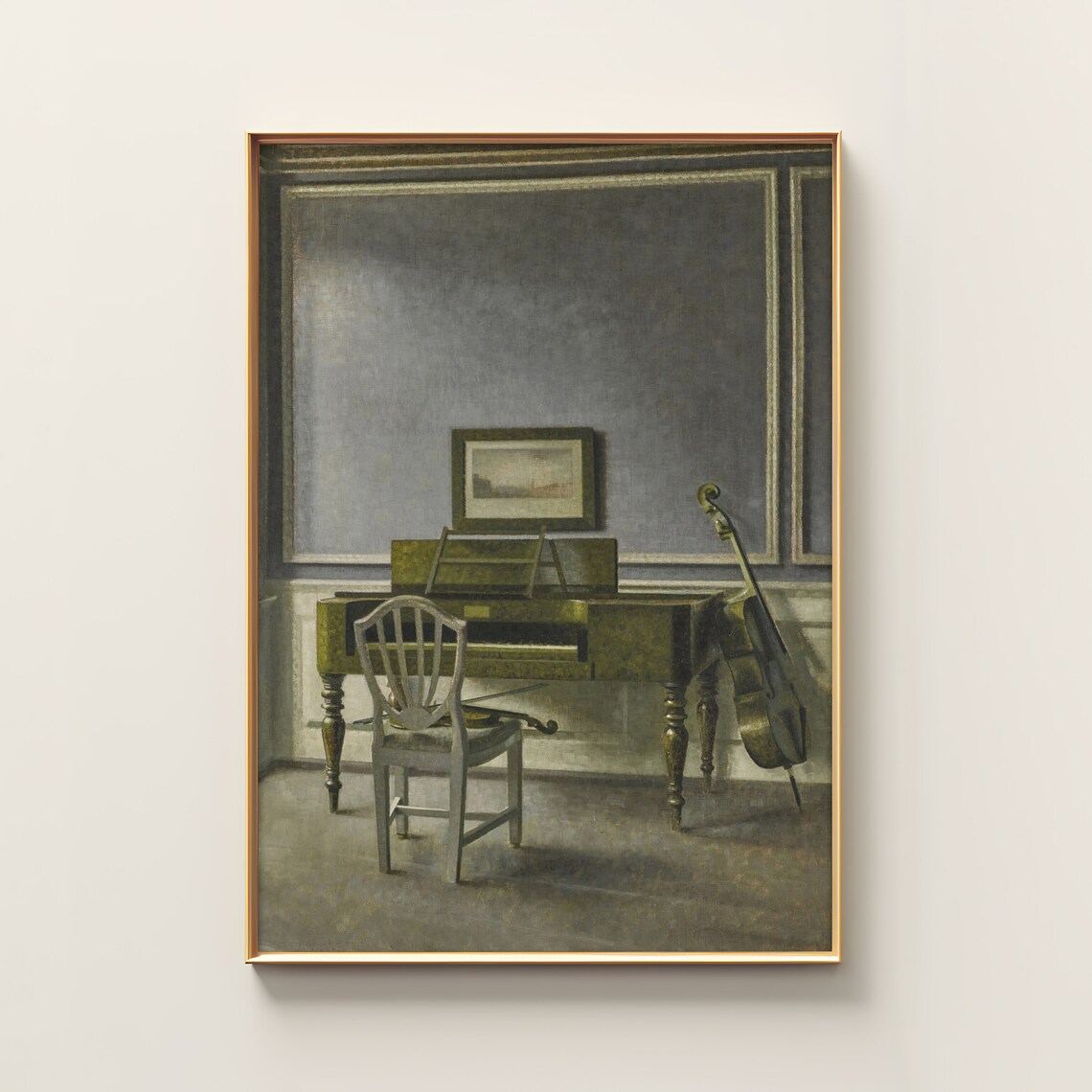 The Music Room Strandgade 30, Danish Art Nouveau Print