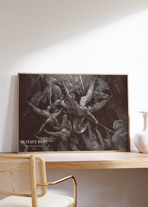 Gothic Wall Decor Exhibition Poster, Vintage Museum Art