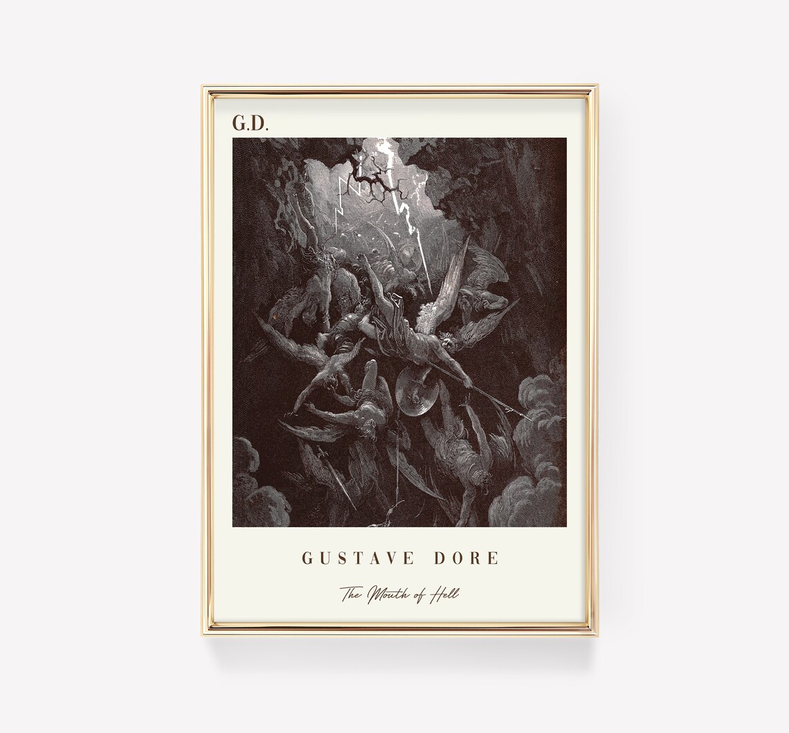 Gustave Dore The Mouth of Hell Art Print