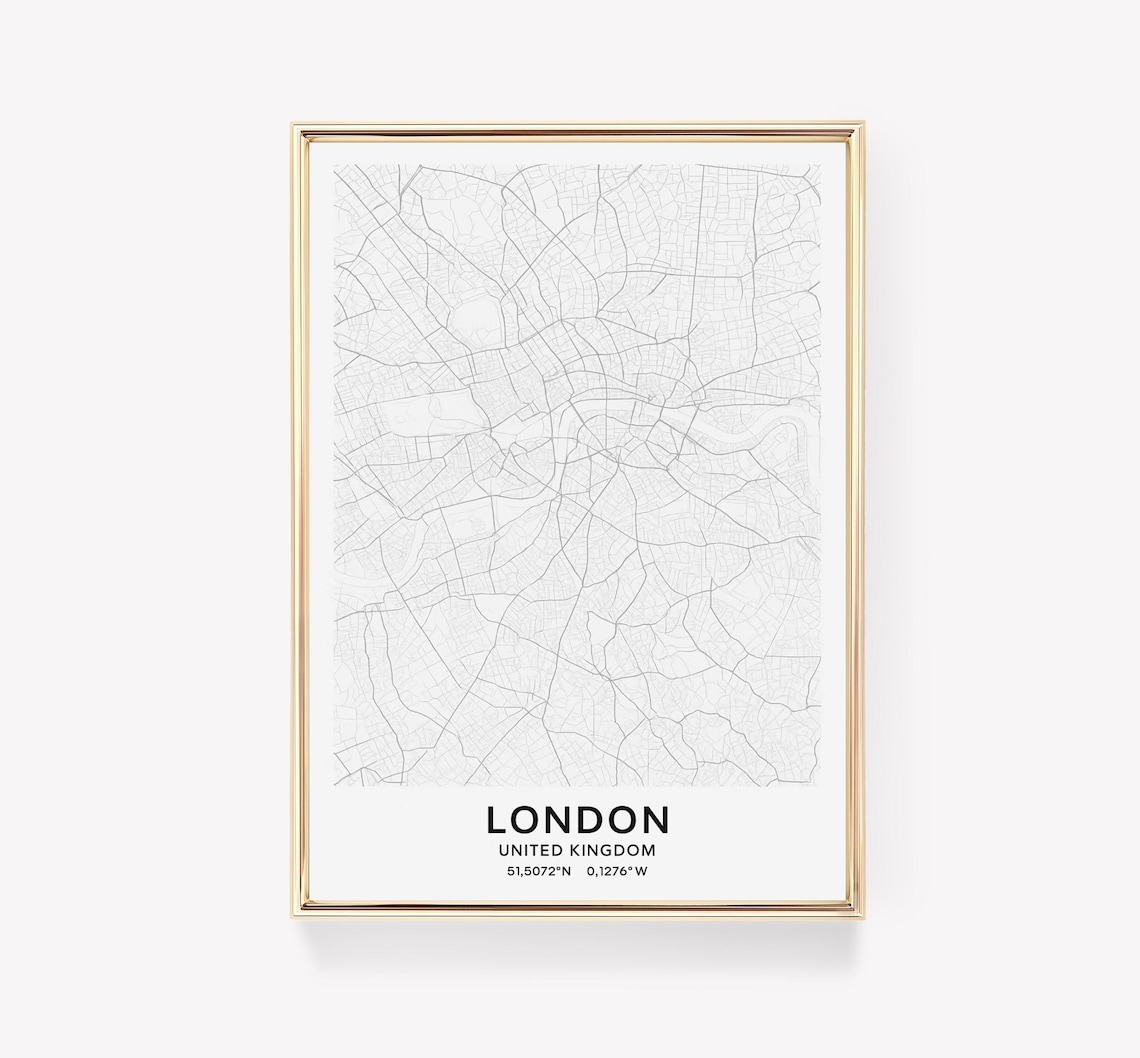 Vintage London Travel Poster, UK Souvenir Gift Ideas