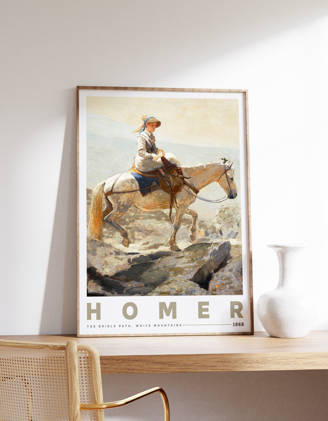 Winslow Homer The Bridle Path White Mountains 1868 Horseback Poster