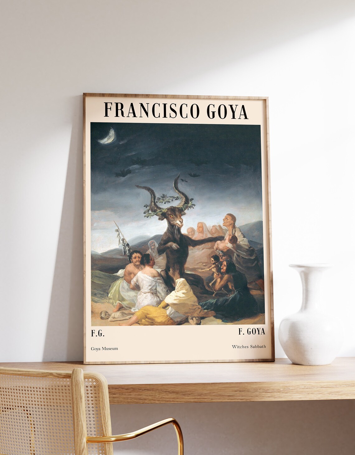 Francisco Goya Minimalist Modern Art Print