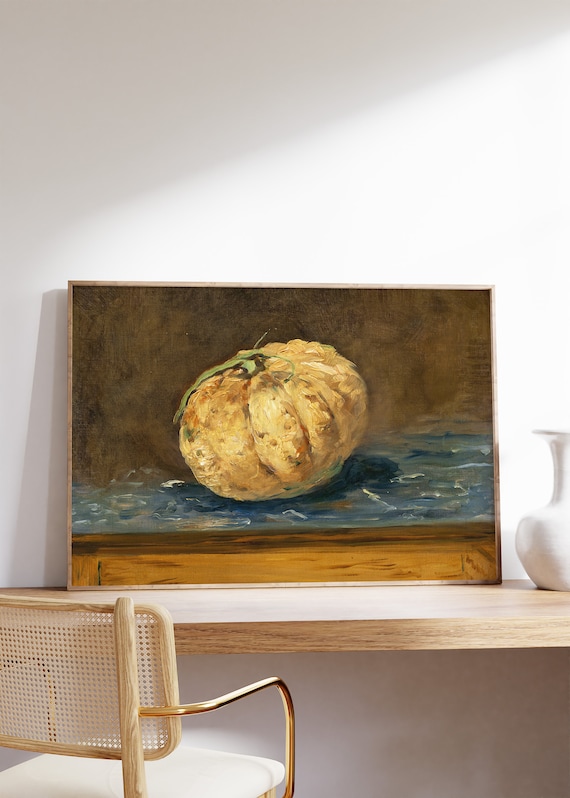 Edouard Manet Melon Still Life Vintage French Classic Painting Poster