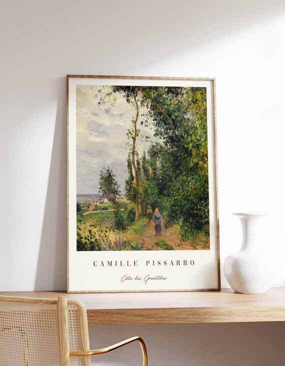 Camille Pissarro Cote des Grouettes Woodland Path Impressionist Poster