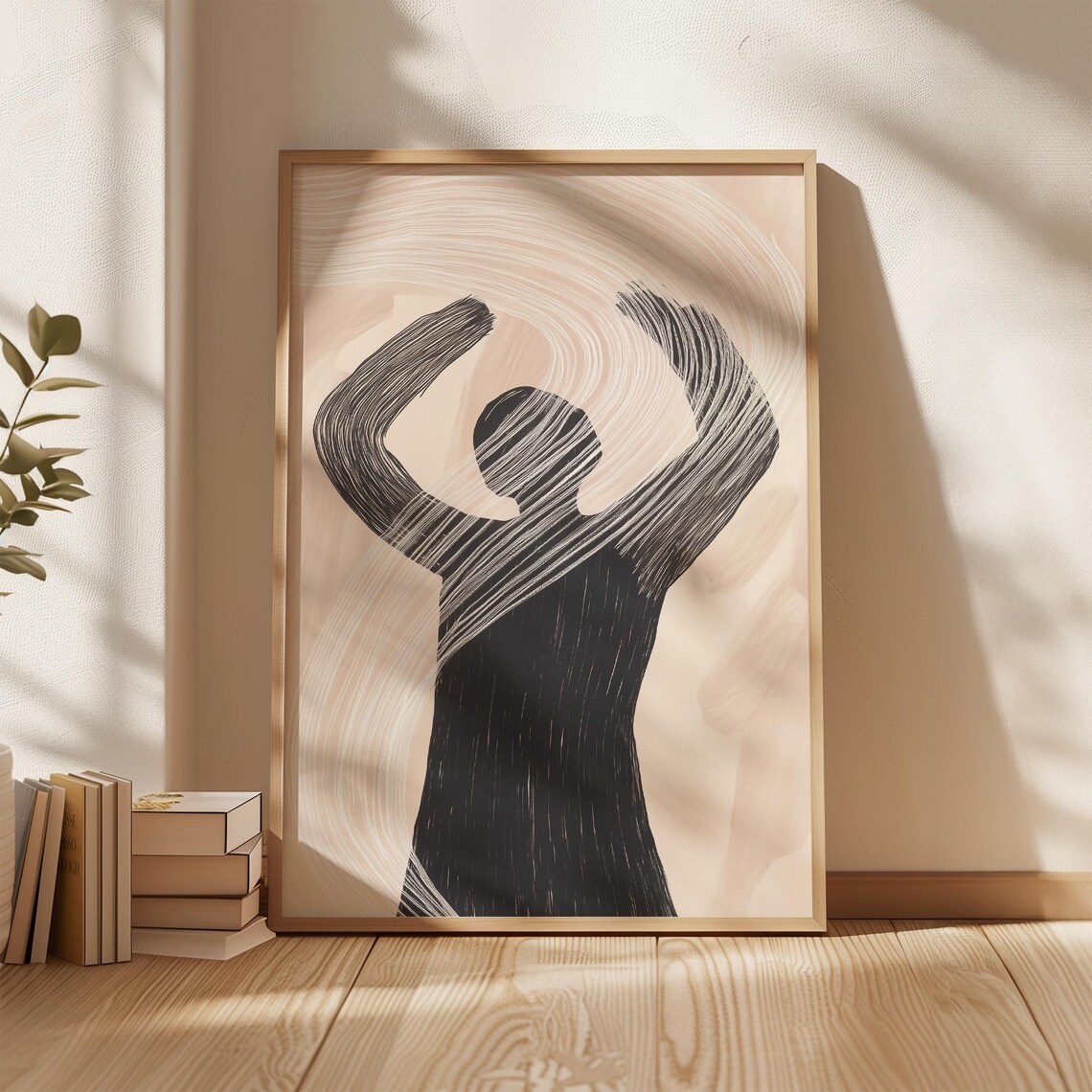 Abstract Silhouette Art Print, Minimalist - Image 2