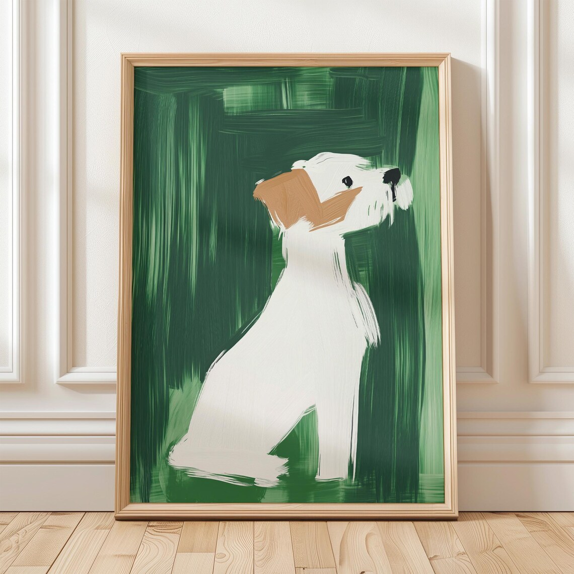 Minimalist Dog Portrait, Modern Pet Illustration - Image 5