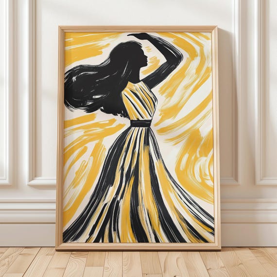 Abstract Woman Modern Feminine Art Print
