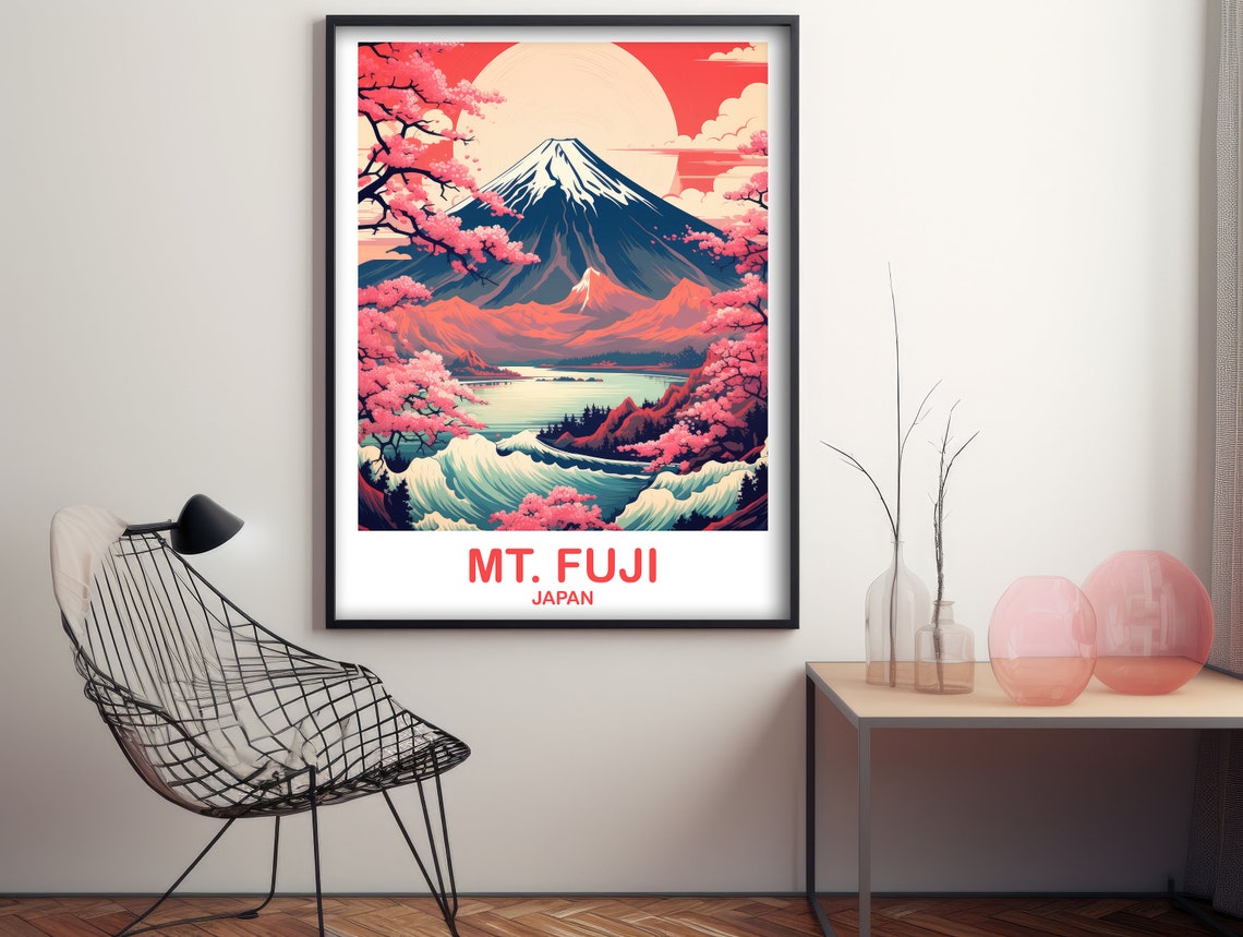 Mtfuji Travel Art Japan Wall Art Poster Travel Wall Art Landscape Travel Wall Art Japan Travel Poster Japan Travel T2asjaho2 - Image 3