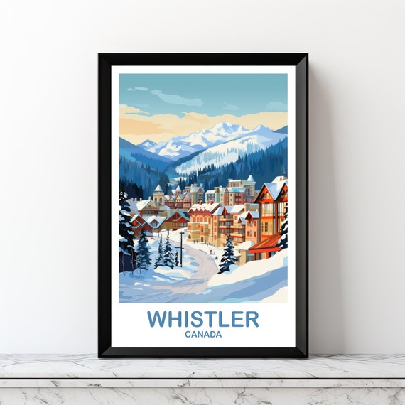 Whistler BC Travel Poster, British Columbia