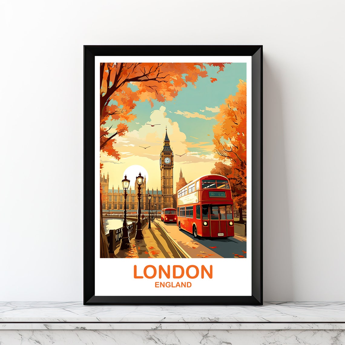 London Travel Art Poster London Travel Wall Art England Big Ben Travel Wall Art England Travel Art Dt2euenlo4