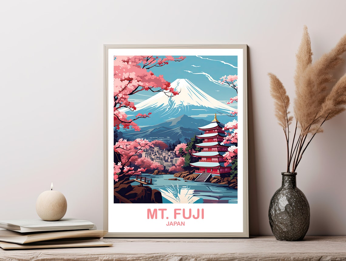 Mtfuji Travel Art Japan Wall Art Travel Wall Art Landscape Travel Wall Art Japan Travel Dt2asjaho3 - Image 3