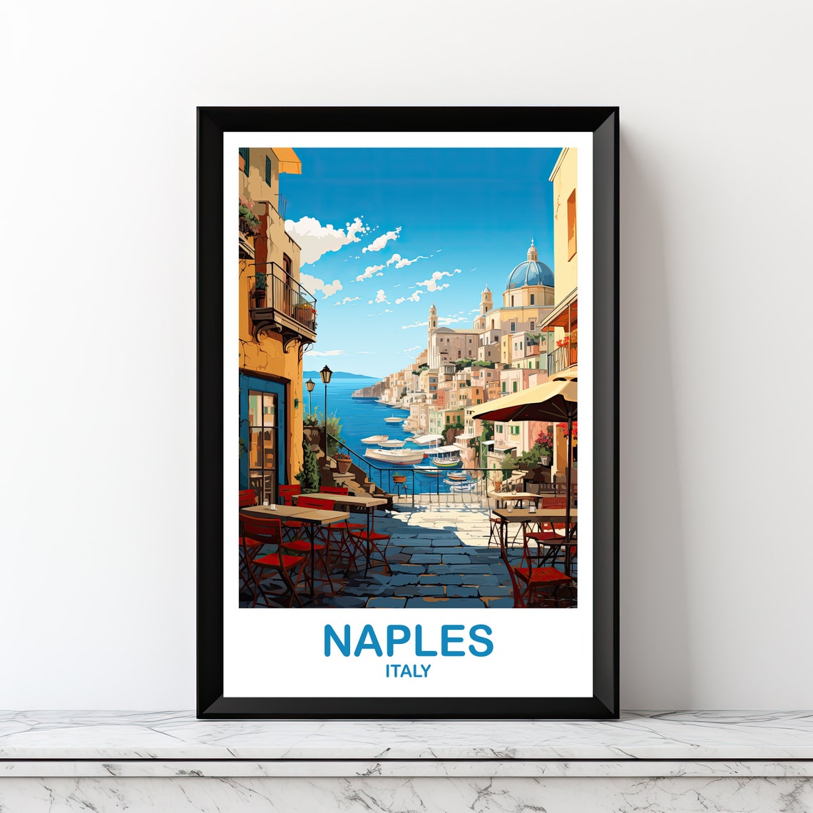 Naples Italy Travel Art Poster Naples Travel Art Italy Naples Travel Wall Art Italy Travel Art Dt2euitna2
