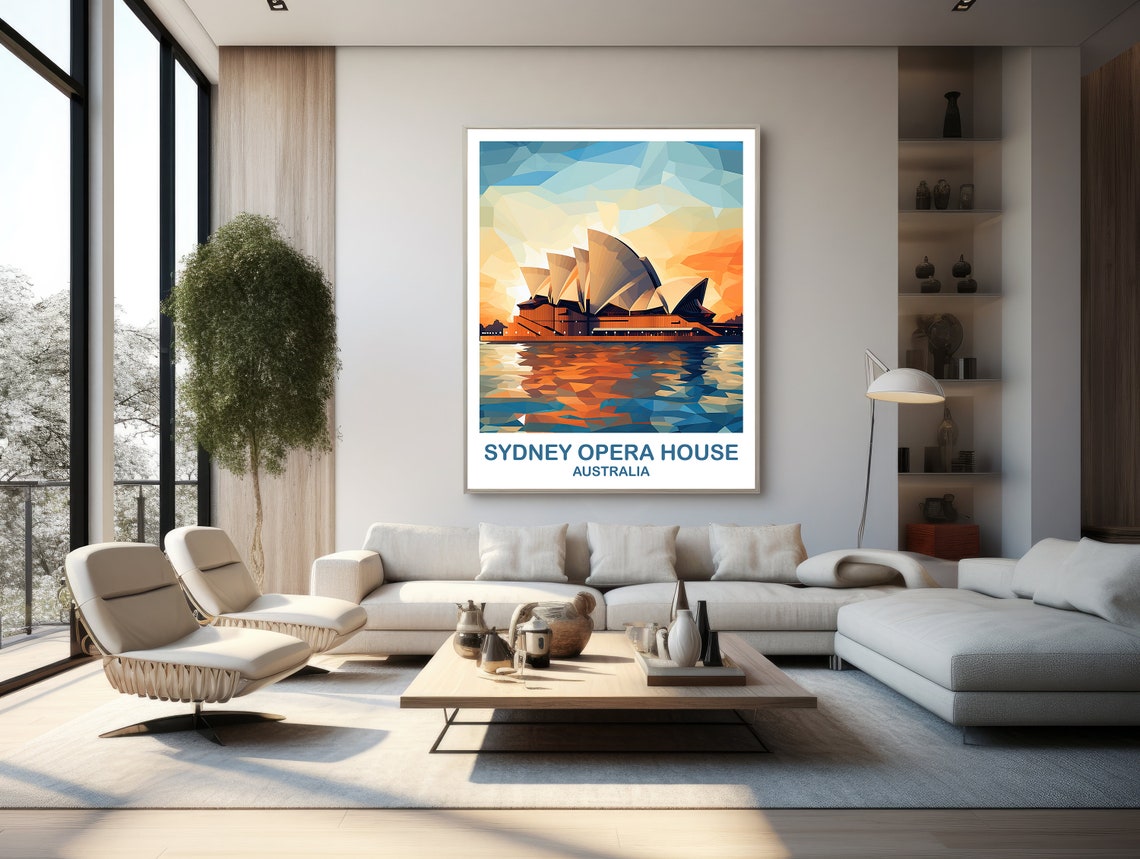 Sydney Opera House Travel Wall Art Australia Travel Wall Art Sydney Wall Art Poster City Skyline Wall Art New South Wales T2aunswsy2 - Image 3
