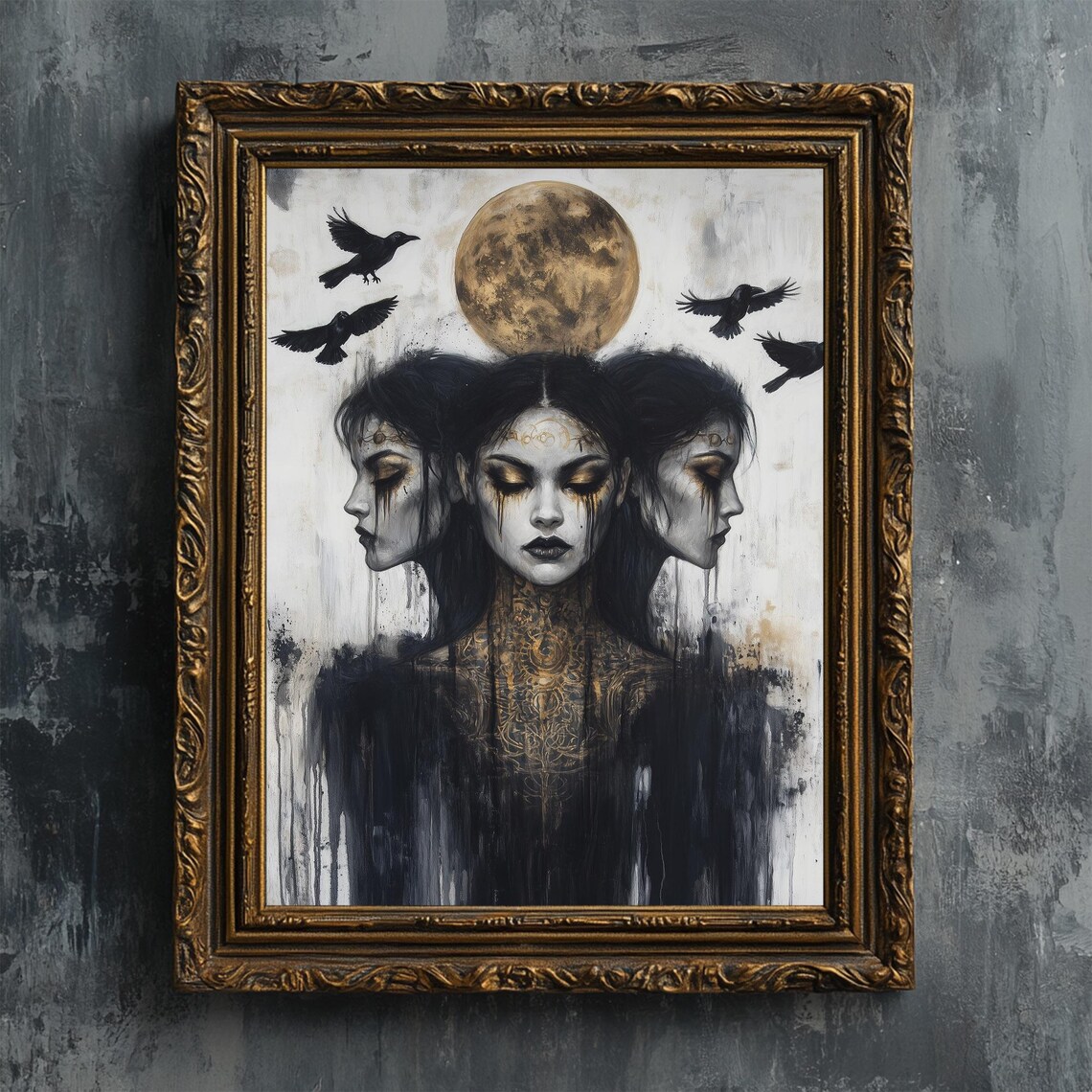 Hecate Three-Faced Goddess Art Print, Pagan Magic - Image 6