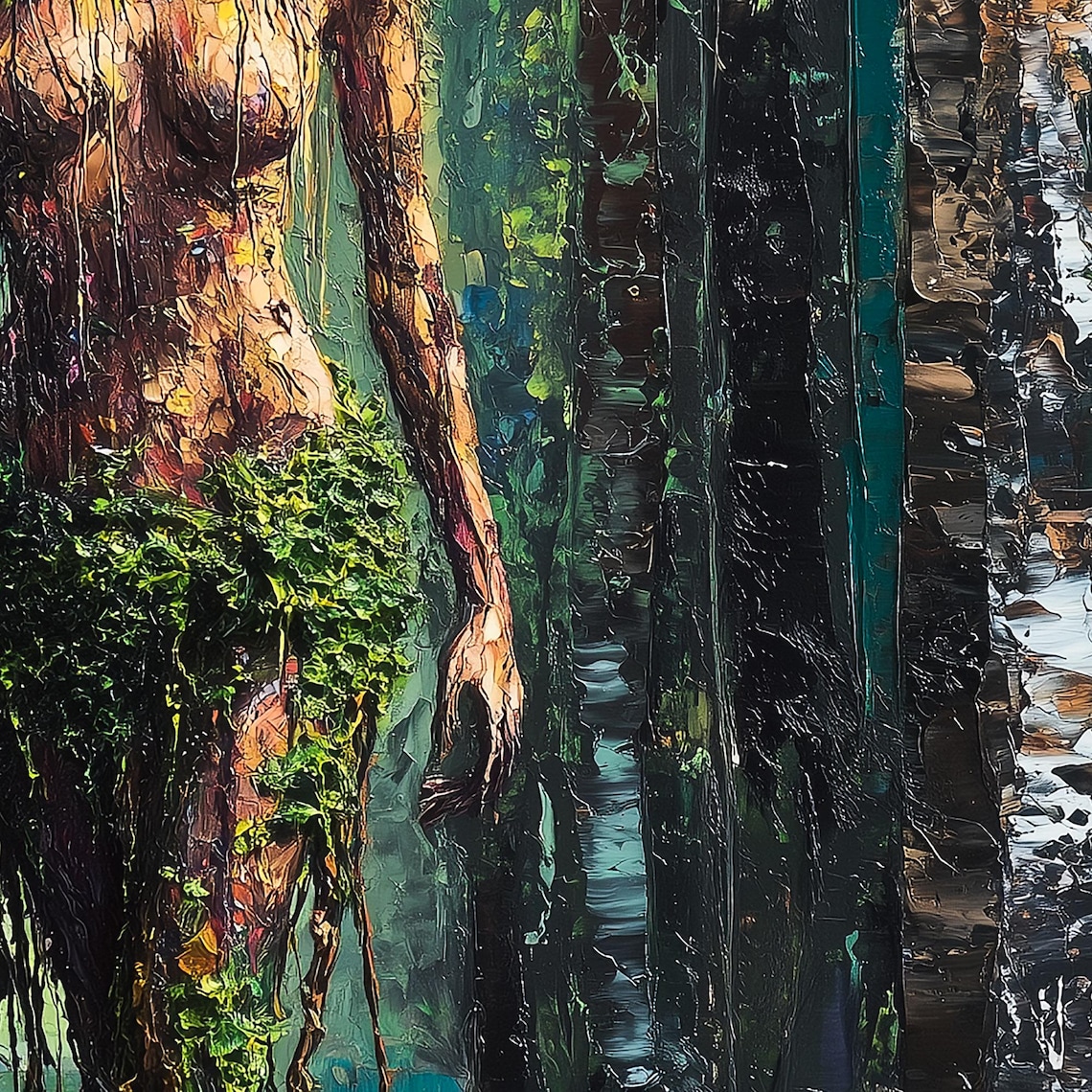 Gaia Goddess Mother Earth Forest Art Print - Image 6