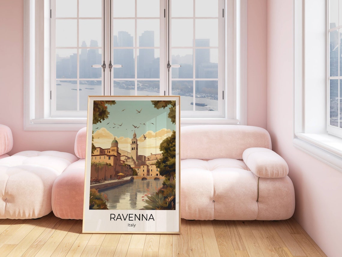 Ravenna Italy Travel Poster Italy Travel Print Ravenna Italy Gift Italy Wall Art Ravenna Art Print Ravenna Travel Souvenir - Image 5