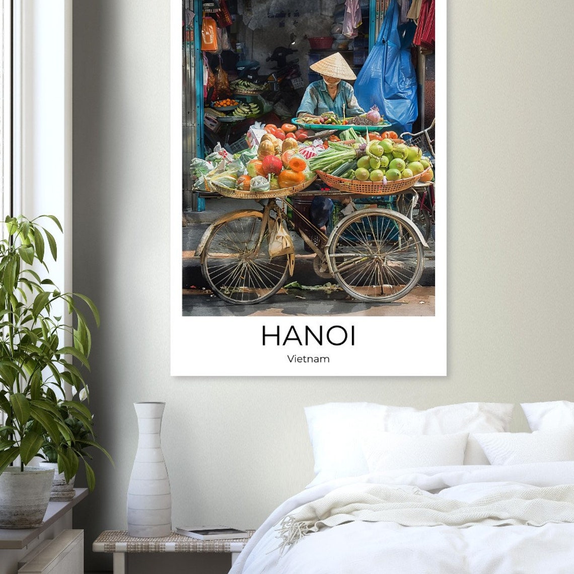 Hanoi Old Quarter Watercolor Travel Poster Of Hanoi Wall Art Hanoi Travel Vietnam Hanoi Street Life Hanoi Wall Decoration - Image 4