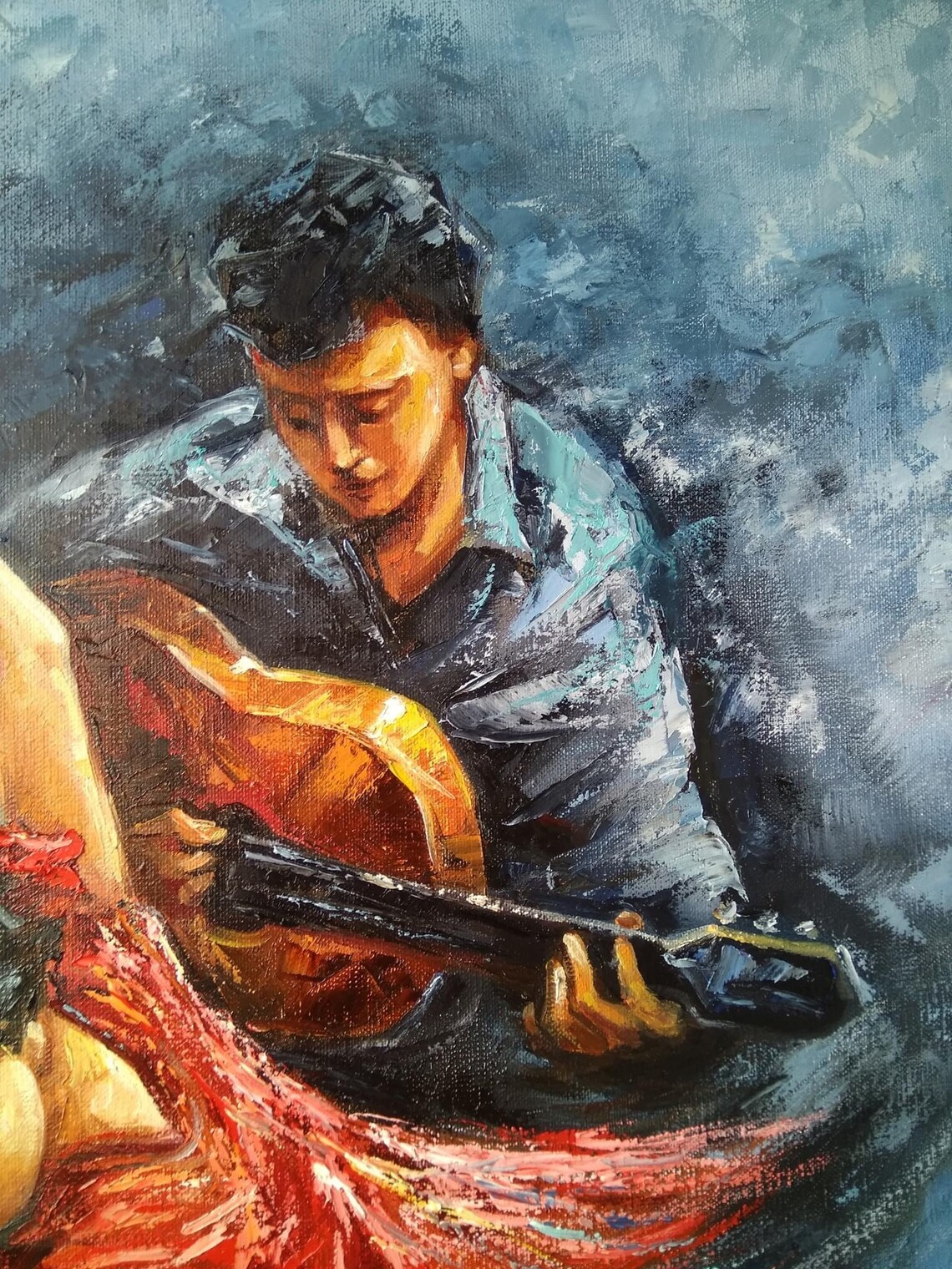 Flamenco Dancer Painting, Spanish Guitar Art Print - Image 2