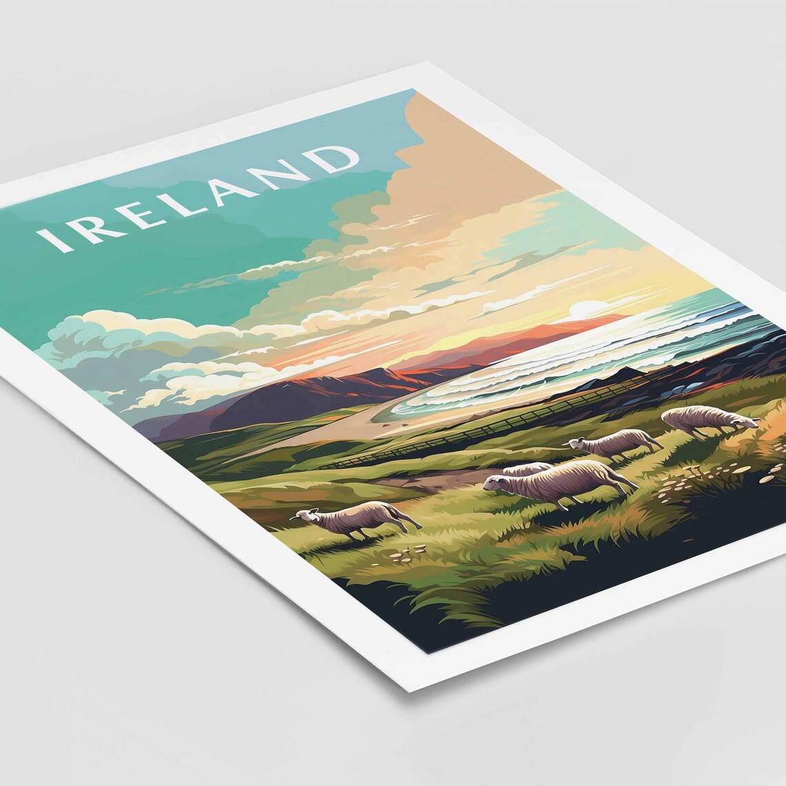 Ireland Travel Poster, Europe Wall Art Prints - Image 2