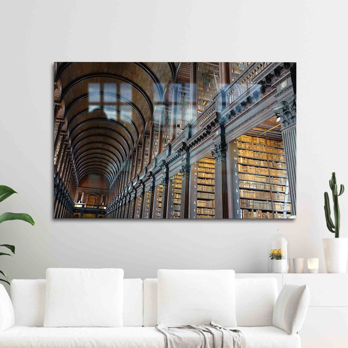Trinity College Dublin Long Room Grand Historic Library Poster