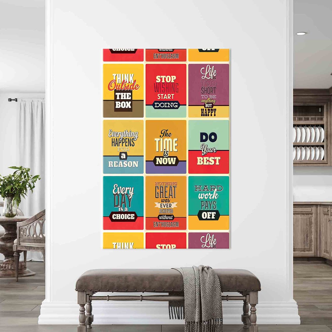 Positive Quotes Motivation Art Print, Success