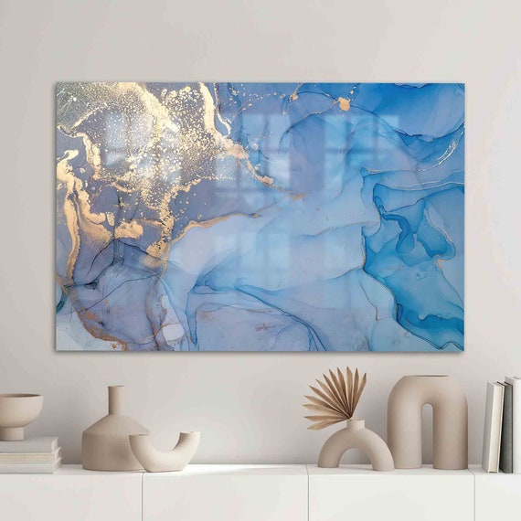 Alcohol Ink Glass Abstract Art Print