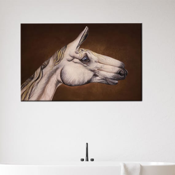 Surreal Horse 3d Canvas Modern Artwork Wall Decor Abstract Large Art