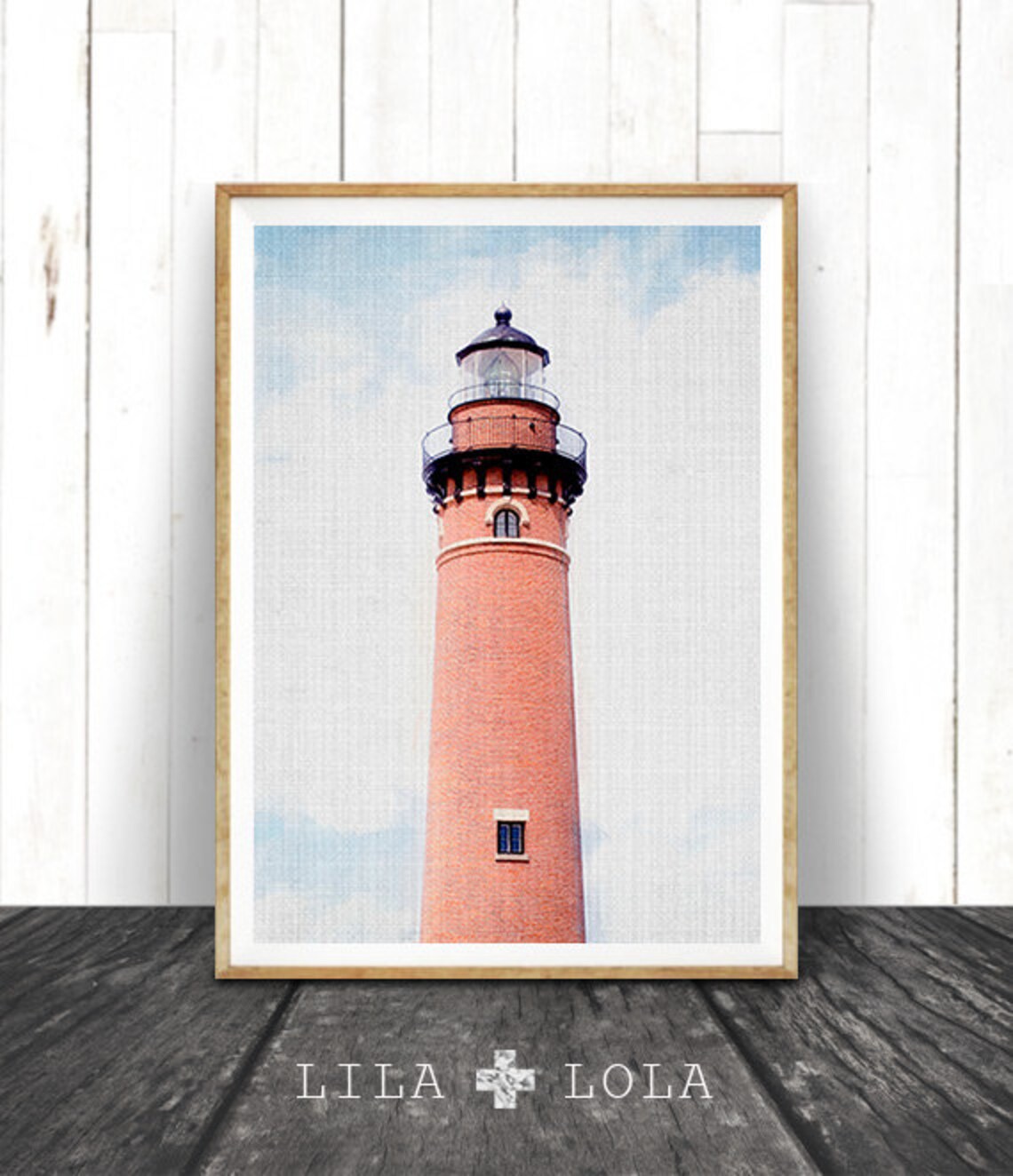 Lighthouse Photography Print, Coastal Nautical Art