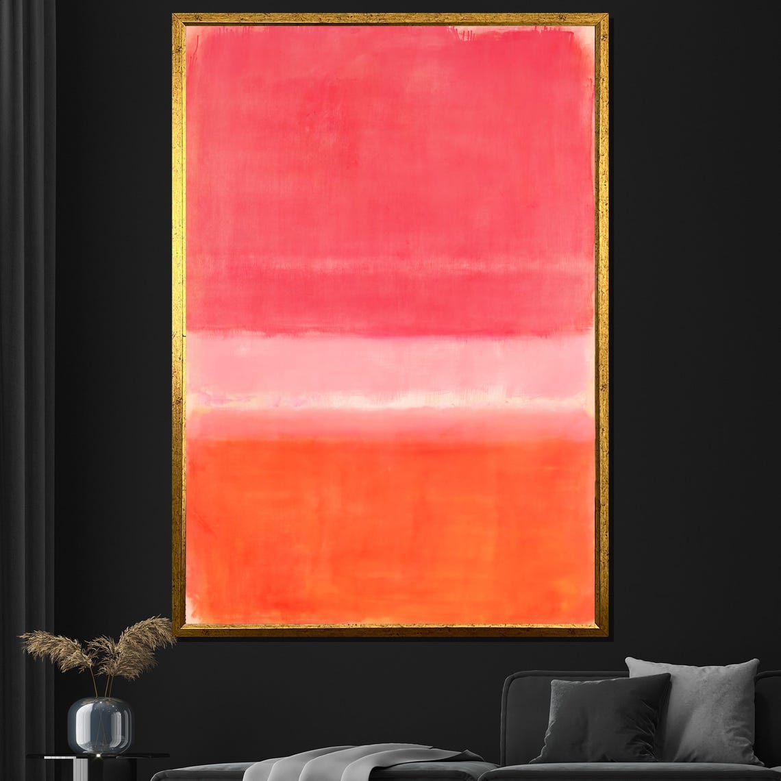Mark Rothko Soft Pink Orange Warm Blush Color Field Art Print