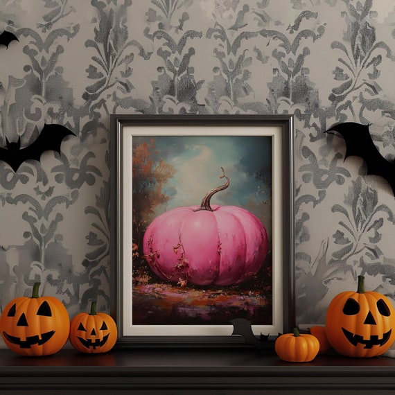 Halloween Vintage Wall Art Dark Academia Decoration Print Retro Decor Trendy Apartment Moody Poster Instant